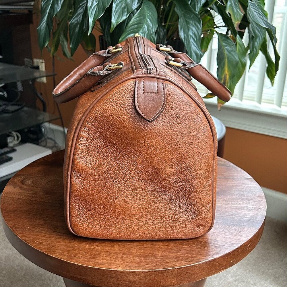 BURBERRY Leather Boston Bag British Tan - Picture 7 of 16